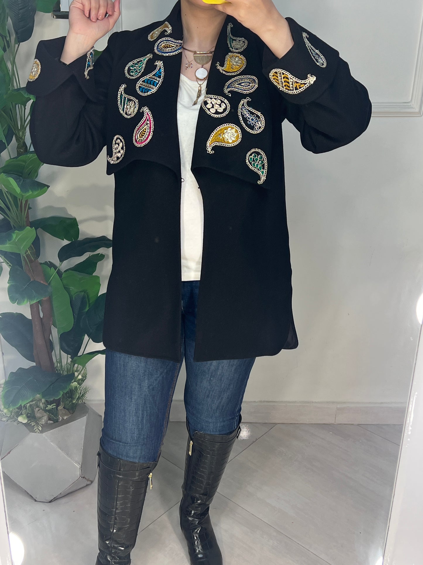 جاكيت صوف مبطن ستان مطعم باليكار هندي