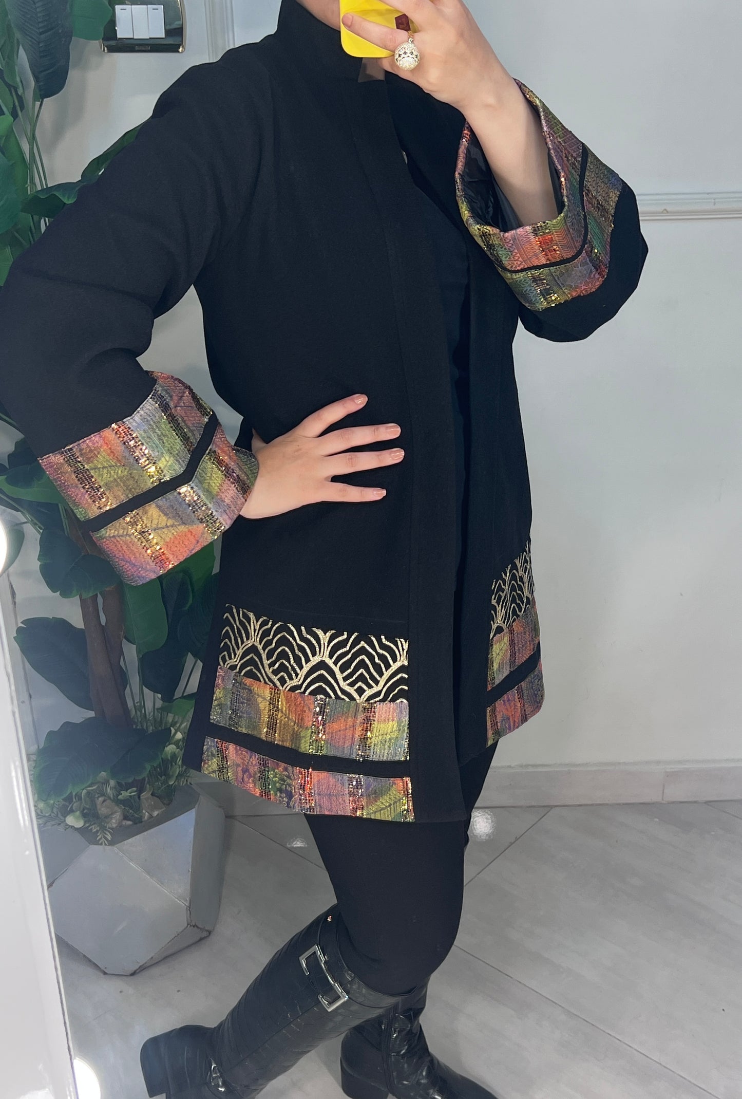 جاكيت صوف مبطن ستان مطعم باليكار هندي