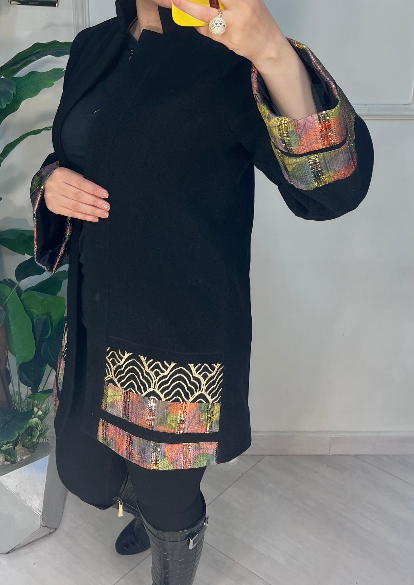 جاكيت صوف مبطن ستان مطعم باليكار هندي