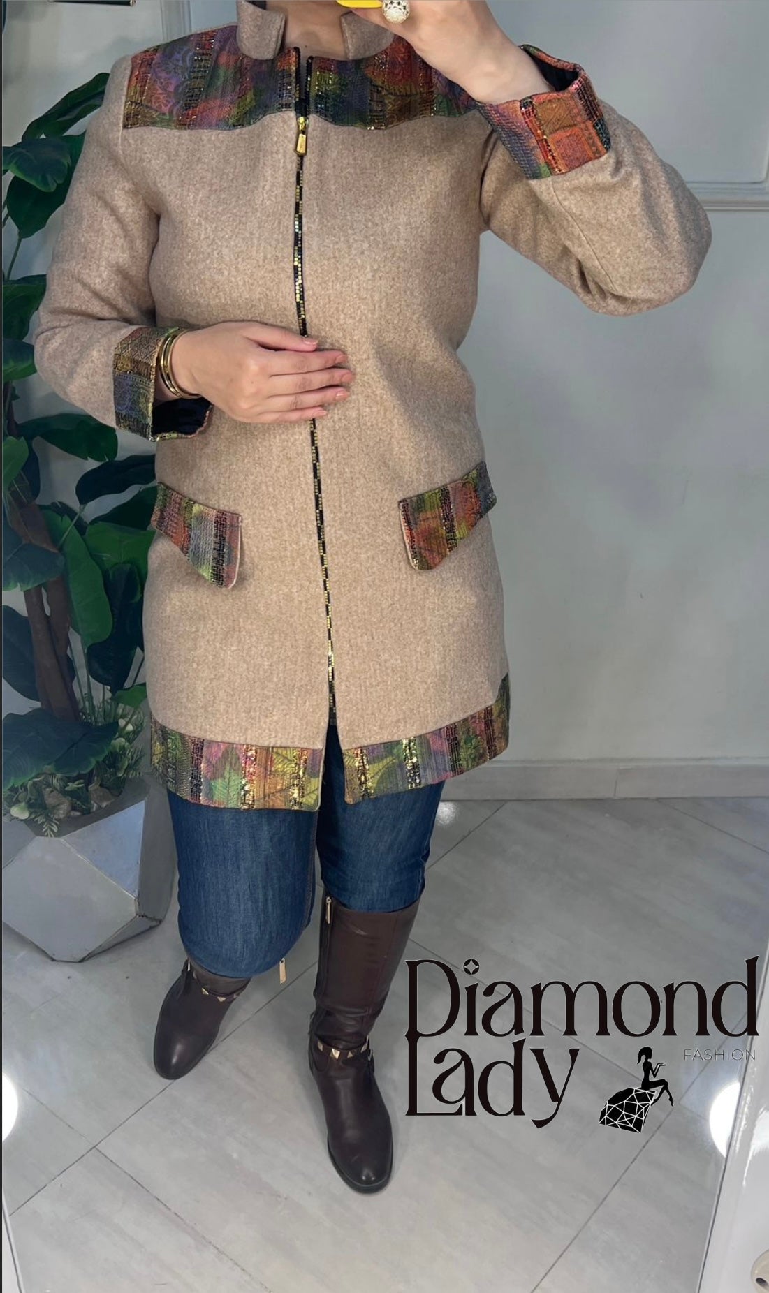 جاكيت صوف مبطن ستان مطعم باليكار هندي