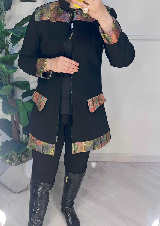 جاكيت صوف مبطن ستان مطعم باليكار هندي