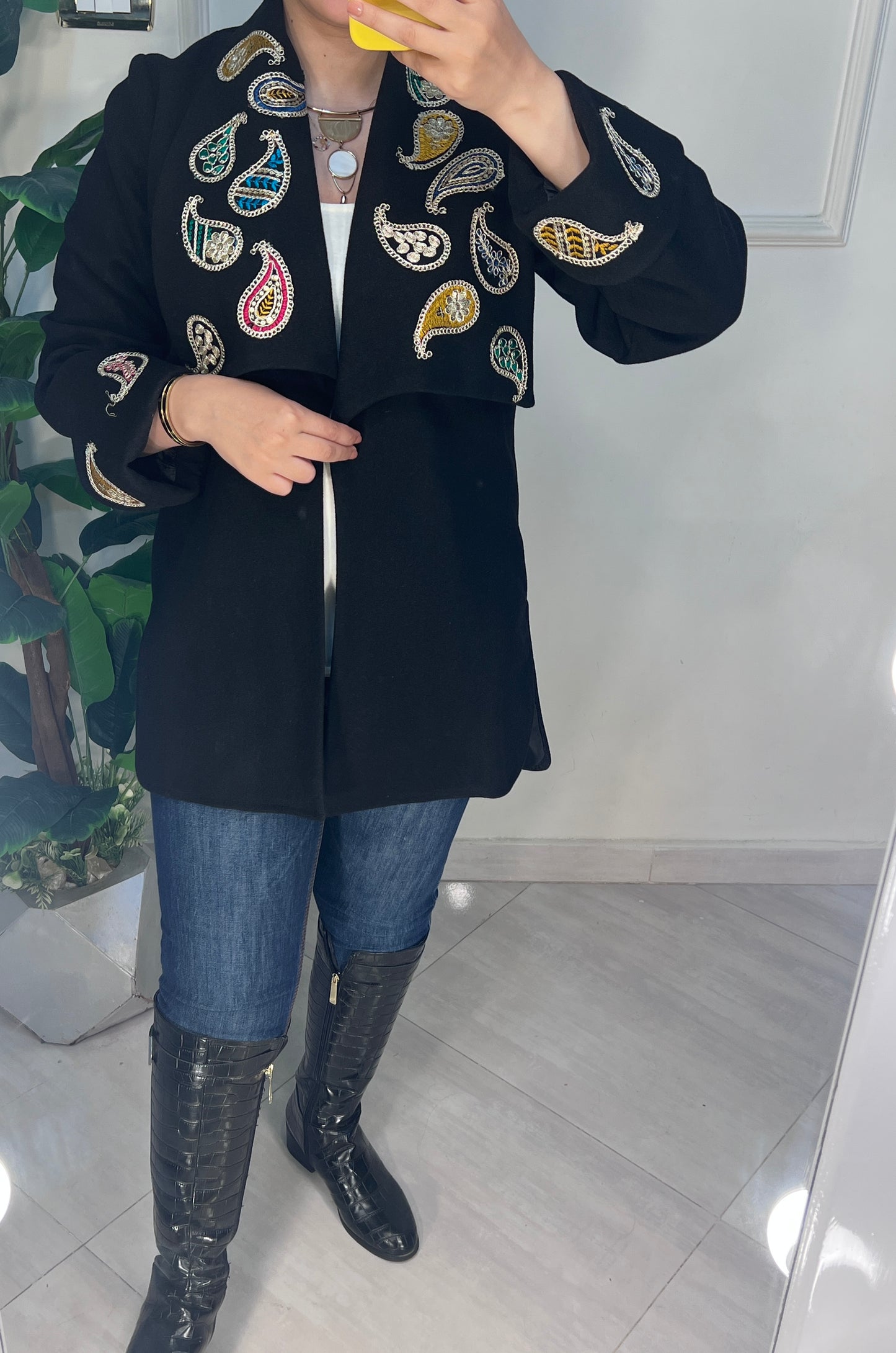 جاكيت صوف مبطن ستان مطعم باليكار هندي