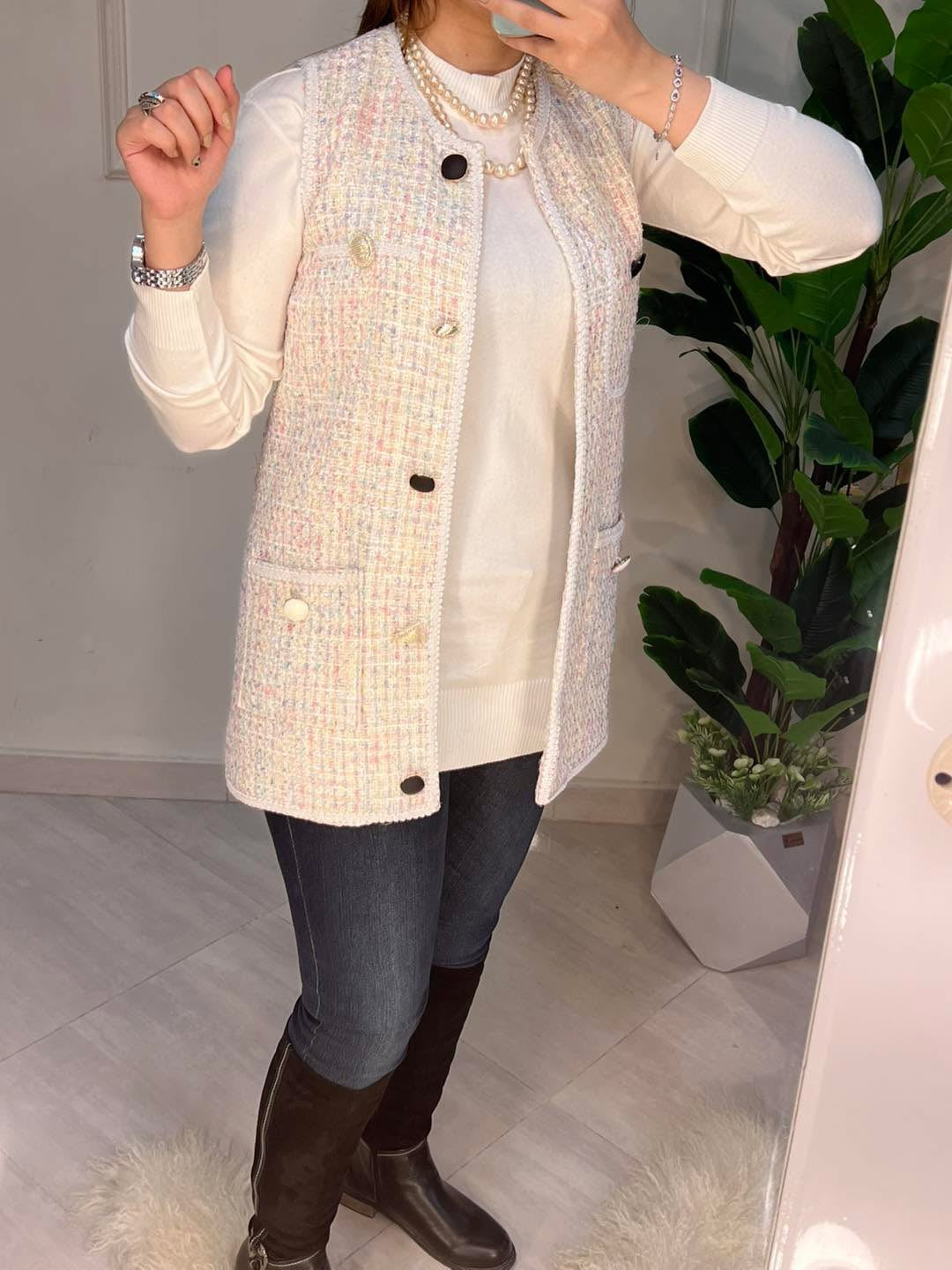 فيست  صوف  تويد زارا مبطن ستان