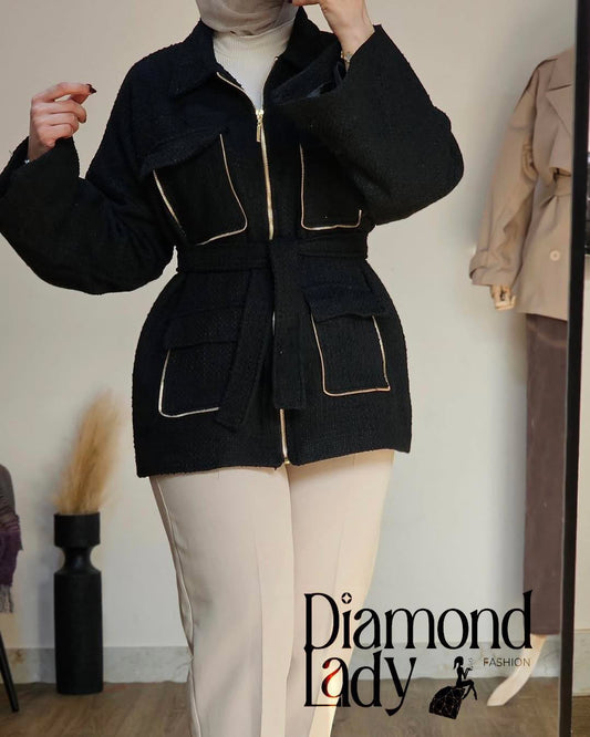 جاكيت تويد زارا مبطن ستان