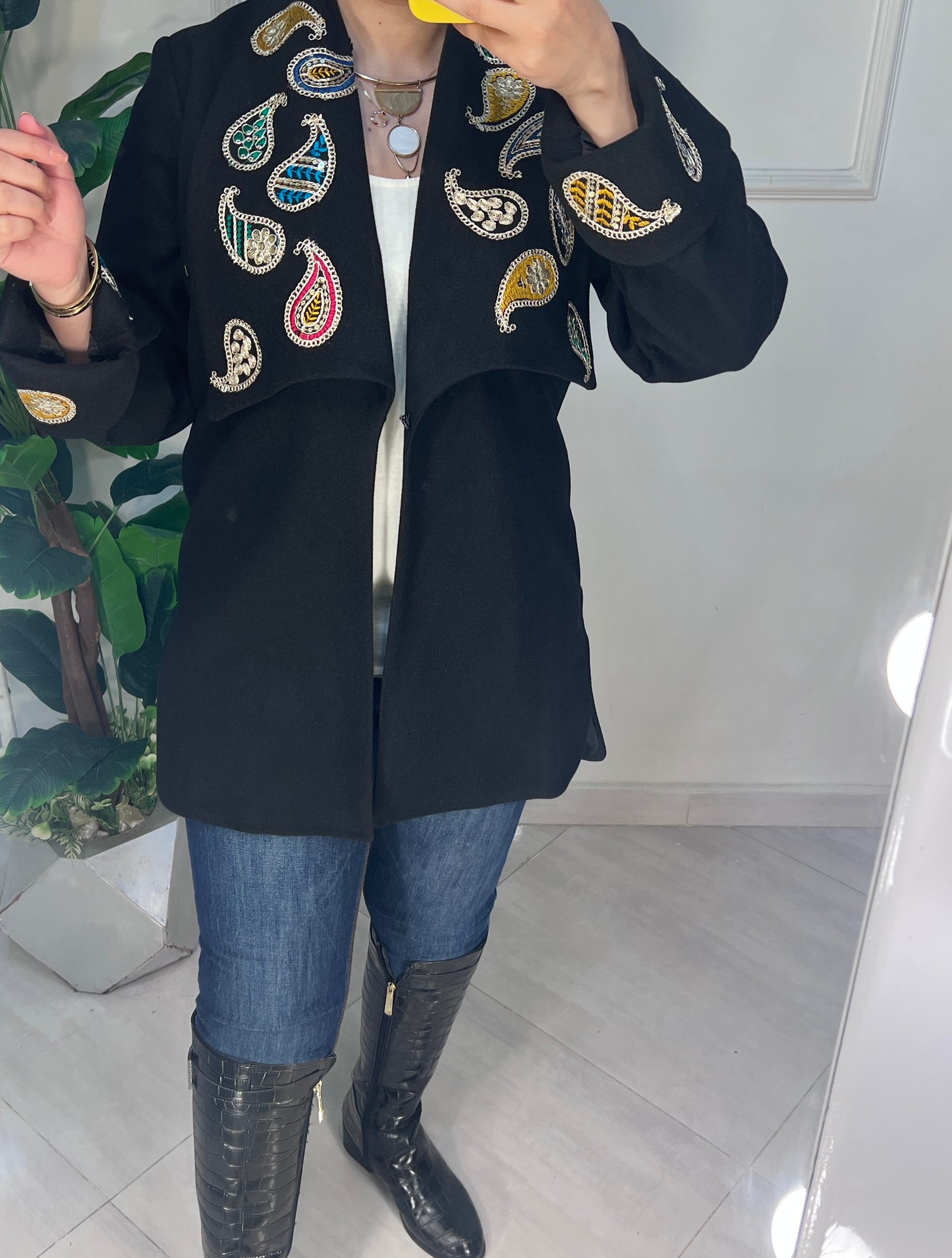 جاكيت صوف مبطن ستان مطعم باليكار هندي