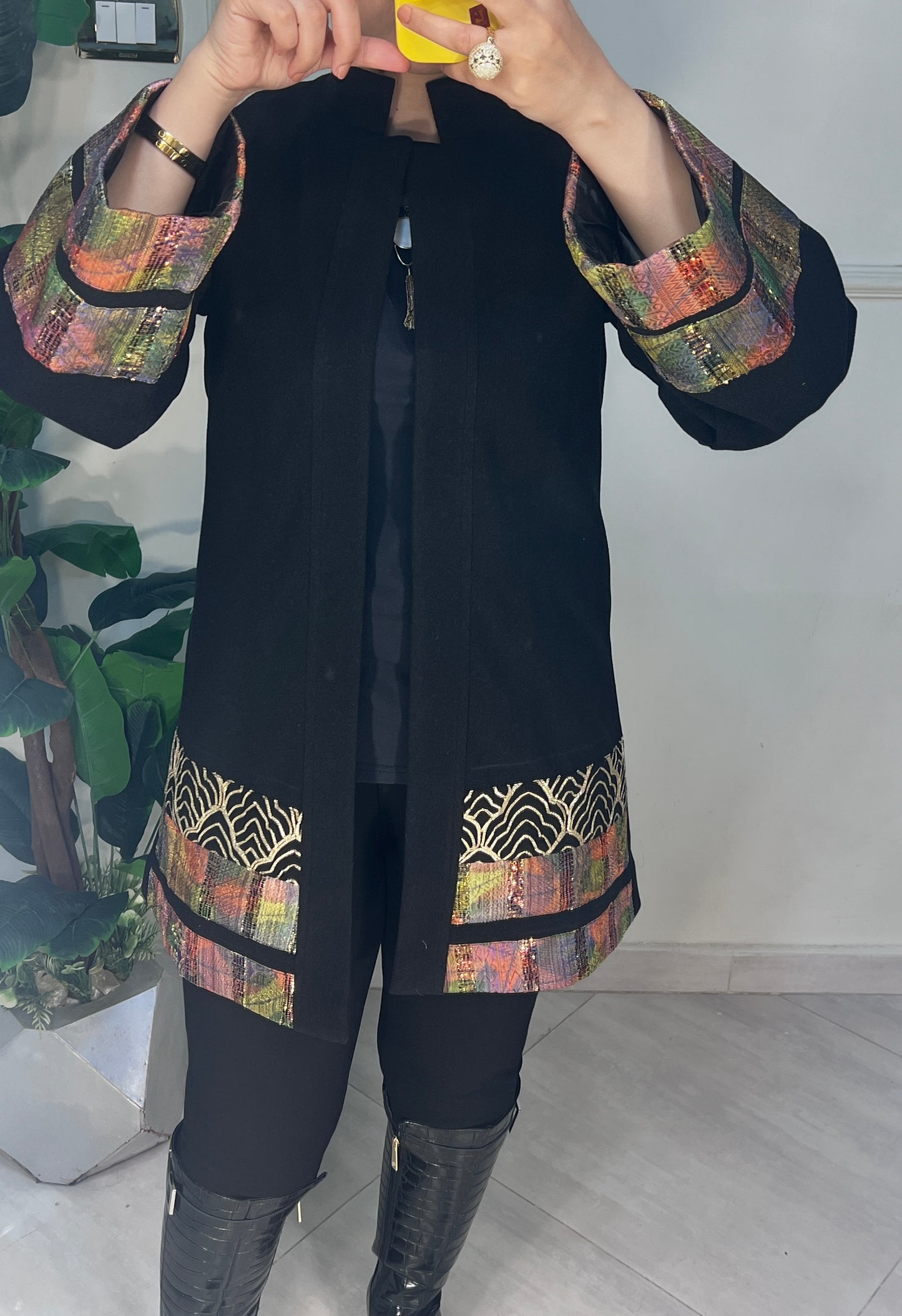 جاكيت صوف مبطن ستان مطعم باليكار هندي