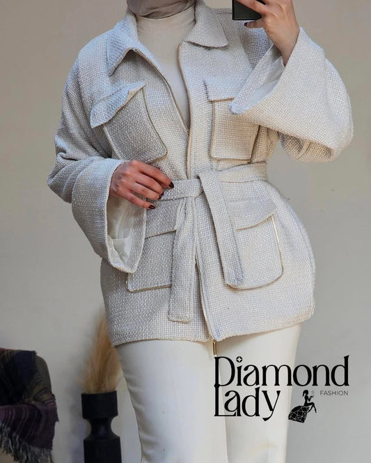 جاكيت تويد زارا مبطن ستان