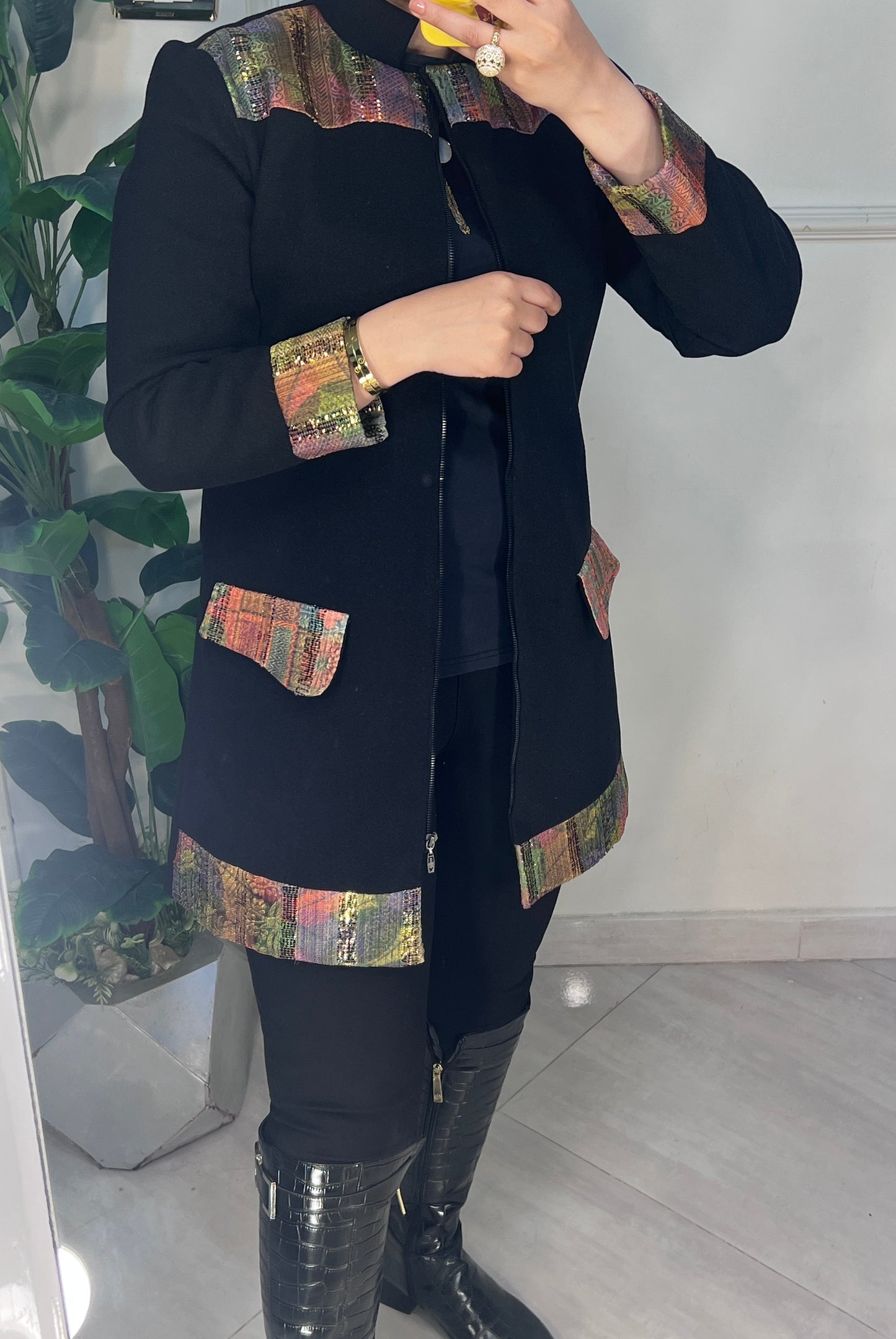 جاكيت صوف مبطن ستان مطعم باليكار هندي