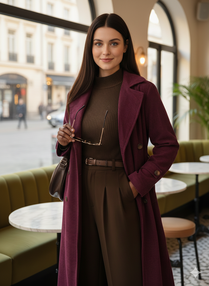 جاكيت قطيفه مضلع  مبطن ستان