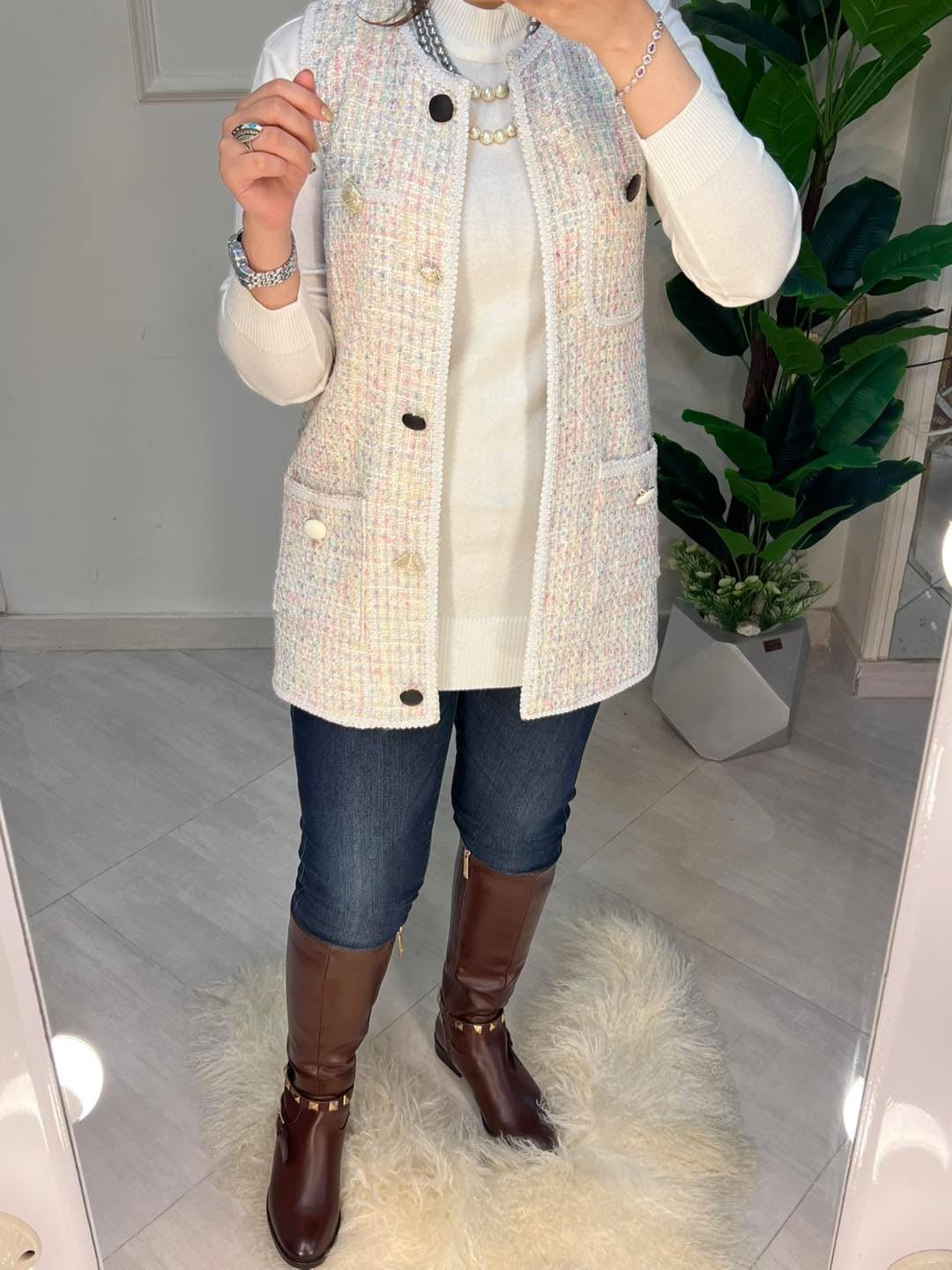 فيست  صوف  تويد زارا مبطن ستان