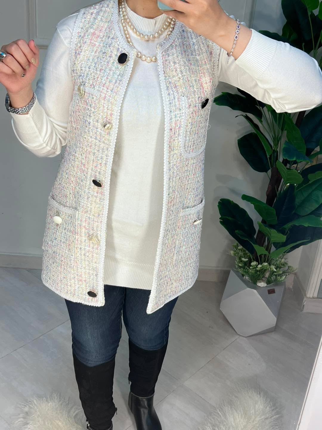 فيست  صوف  تويد زارا مبطن ستان