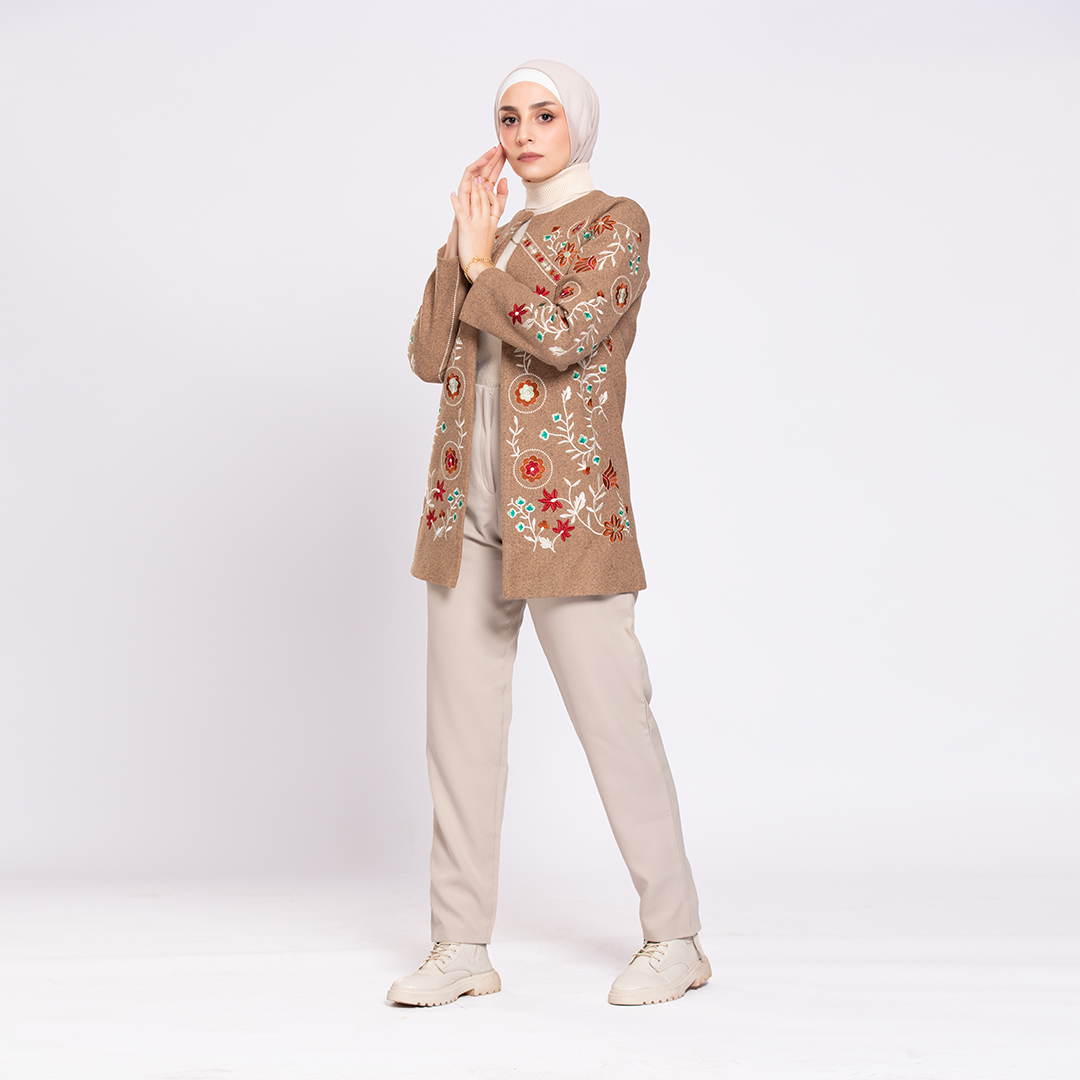 Flori Wool Blazer Wooden