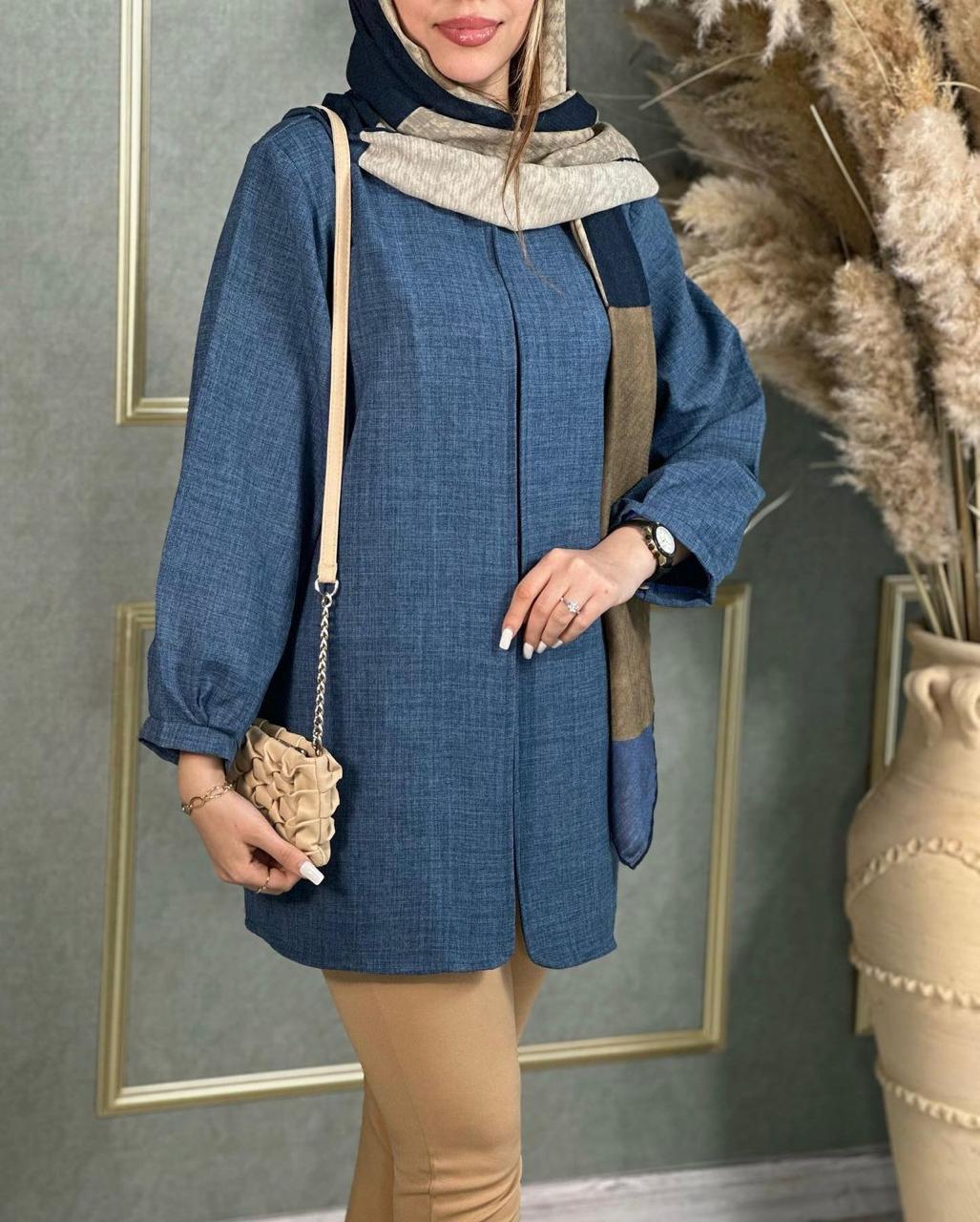 بلوزة كتان اسباني